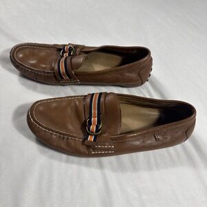 Polo Ralph Lauren Willem Size 12D Casual Driving Loafers Shoes Brown Tan Leather